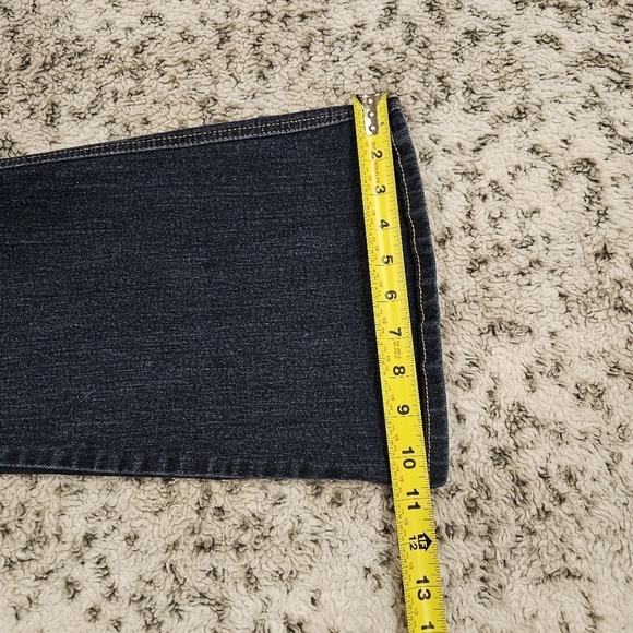 COOGI SZ 13/14 Gold Embroidered Stretch Flare Med Wash Blue Jeans Streetwear - Picture 12 of 13